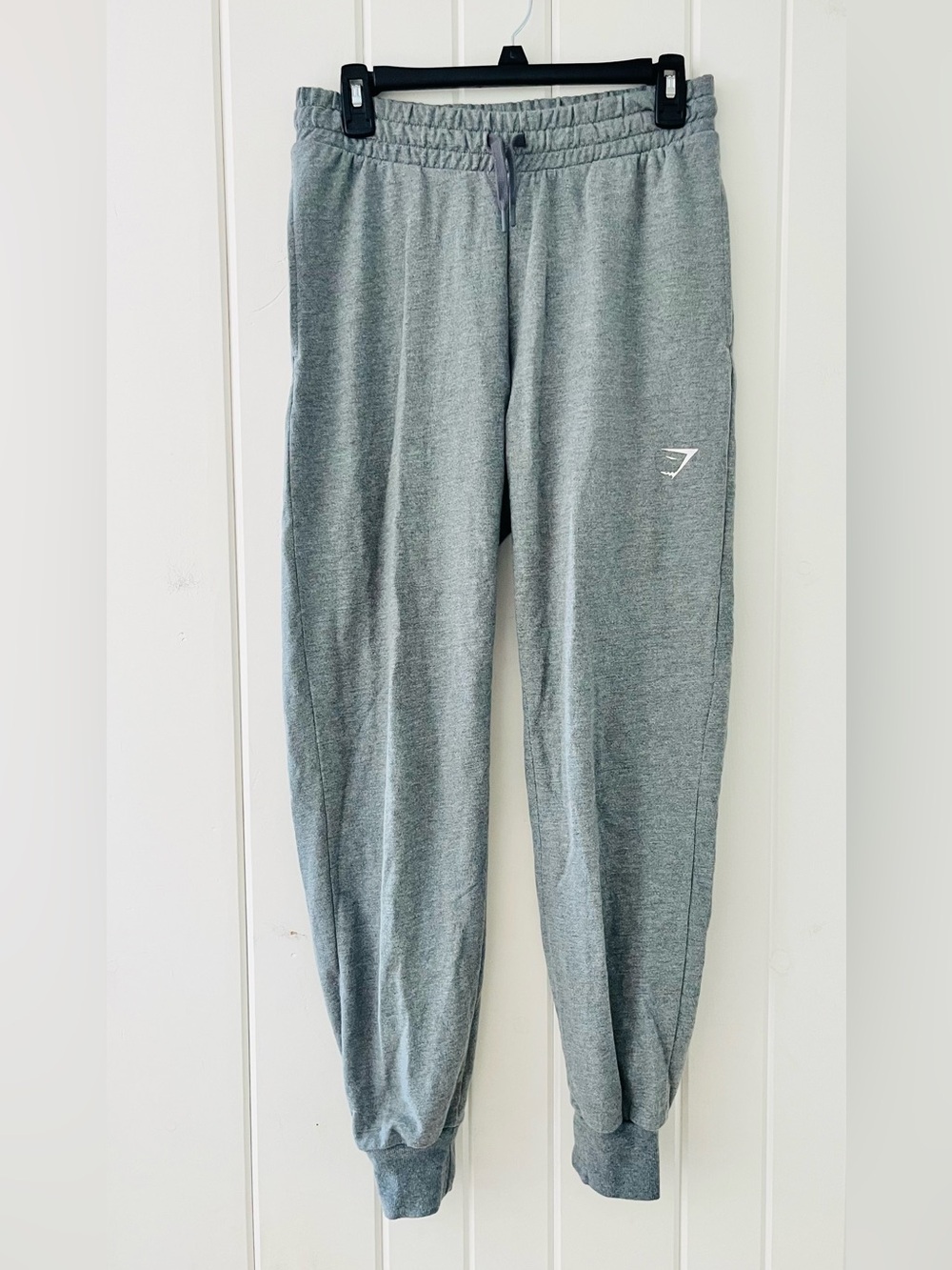Gymshark Crest Joggers in Heather Grey Colorway, Sz S